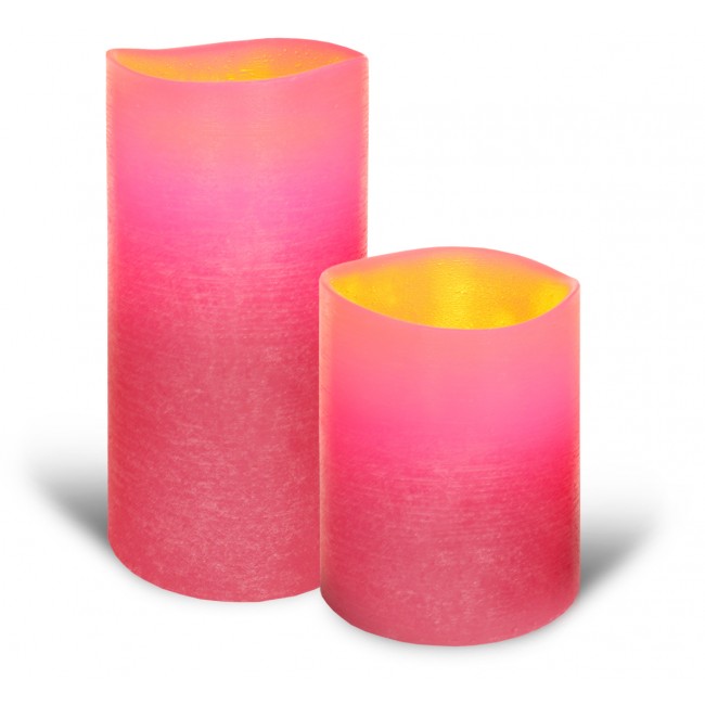 Pink candle lights